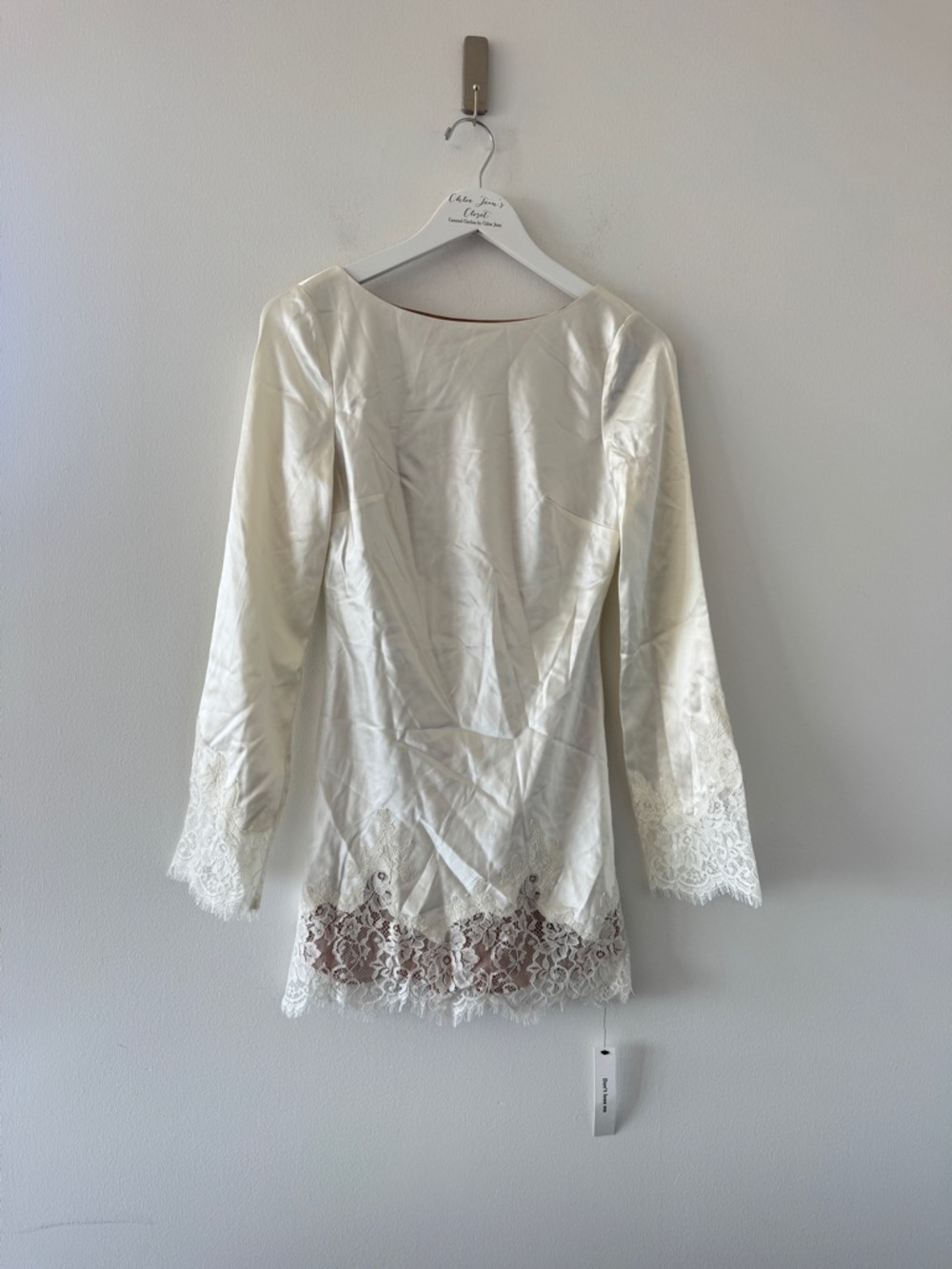 REFORMATION Blanche Silk Dress in Ivory - Picture 2 of 11